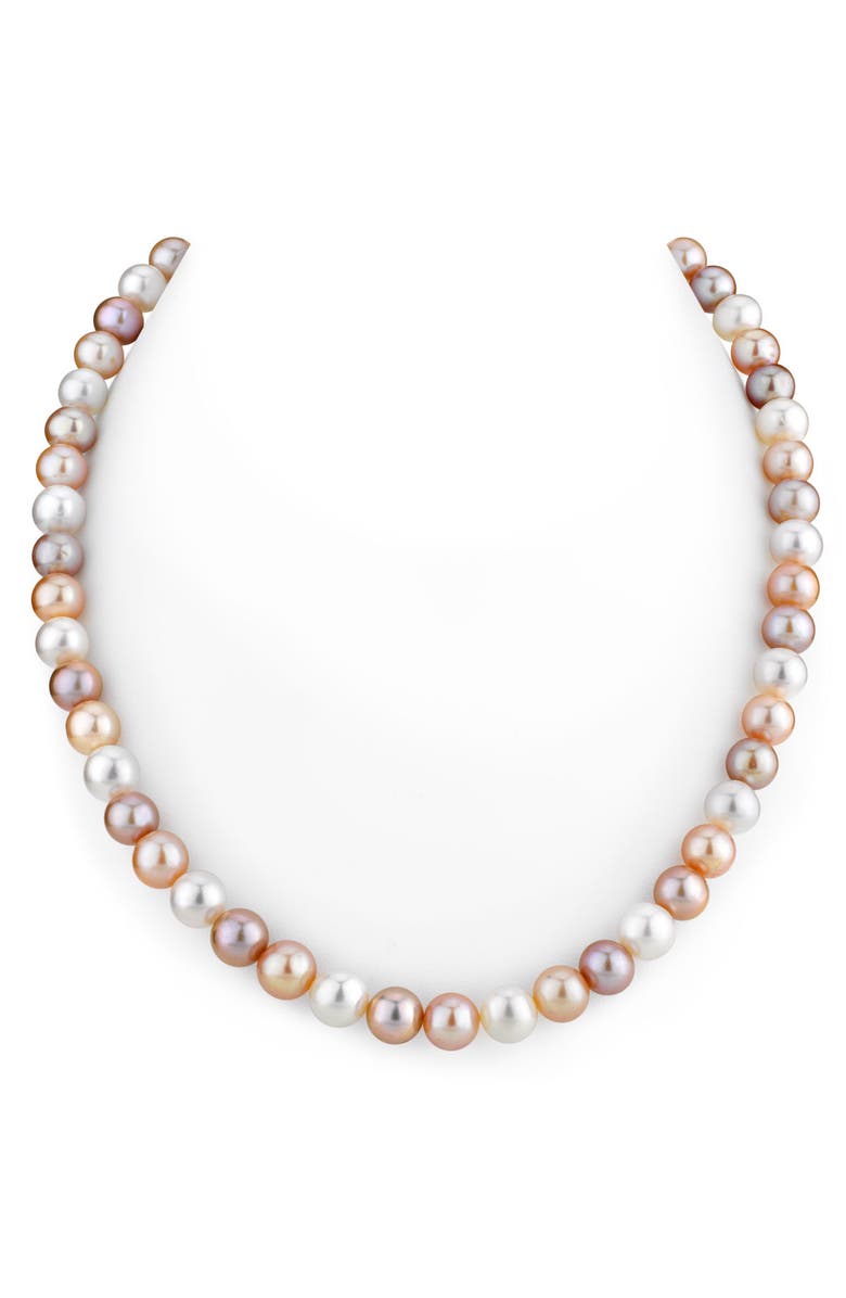 The Pearl Source Freshwater Pearl Necklace 8-8.5mm AAAA, Main, color, 