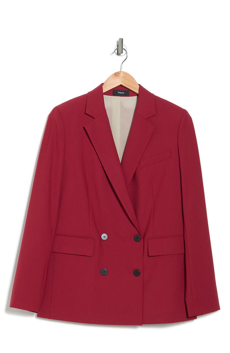 Theory Piazza Double Breasted Wool Blend Jacket, Alternate, color,