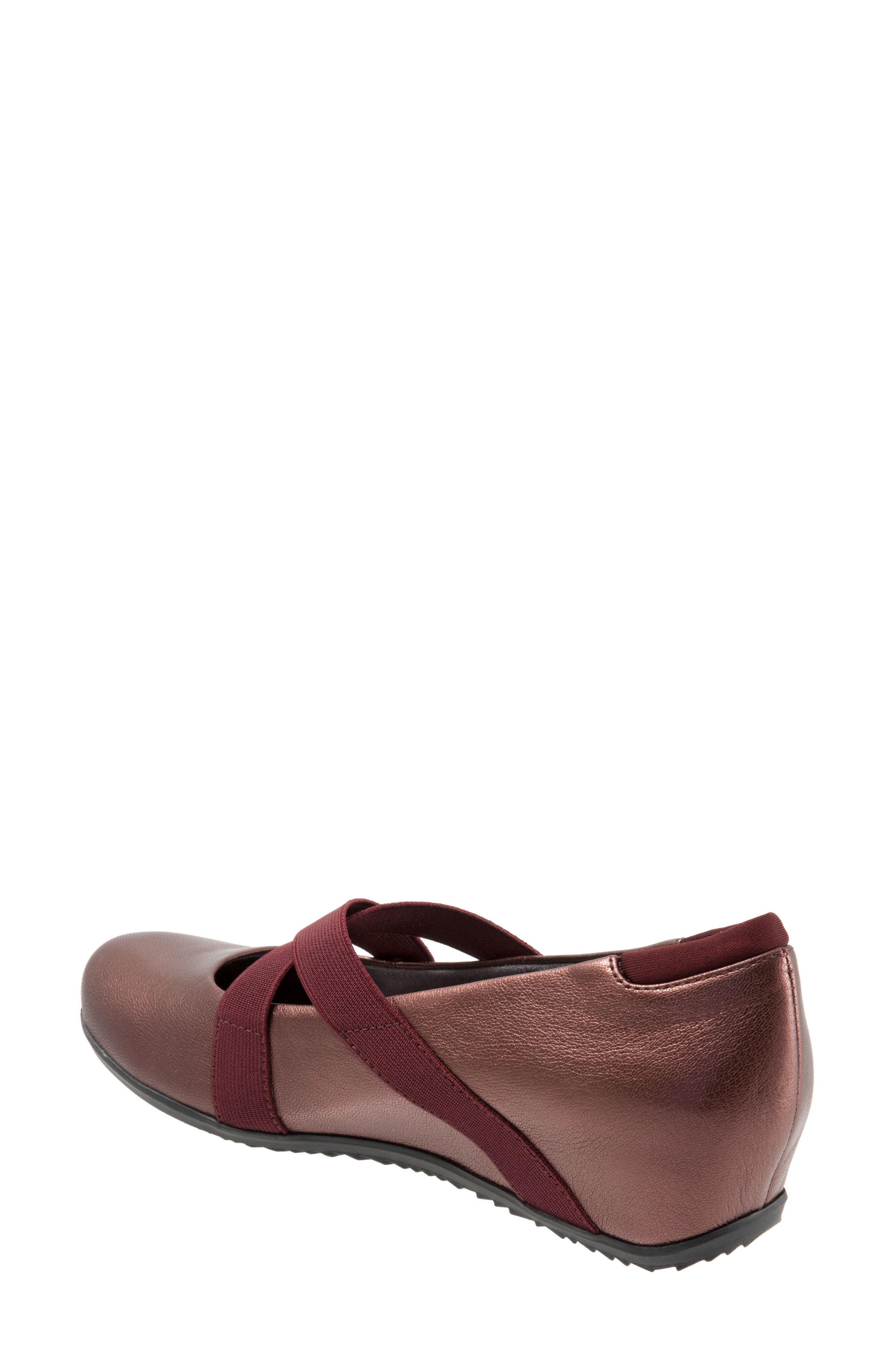 Waverly Mary Jane Wedge, Alternate, color, BURGUNDY LEATHER