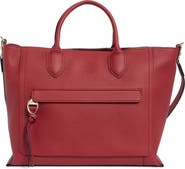 Longchamp Mailbox Brief Leather Tote Bag