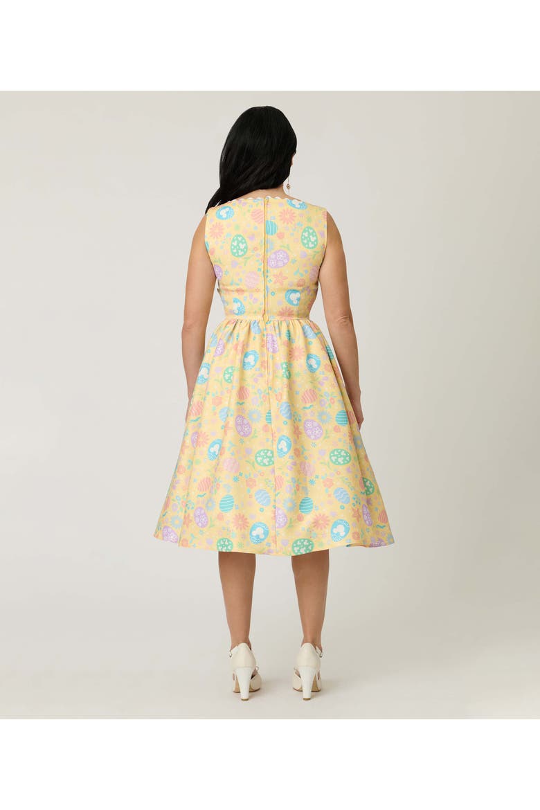 Livvie Swing Dress, Alternate, color, Yellow Egg Print