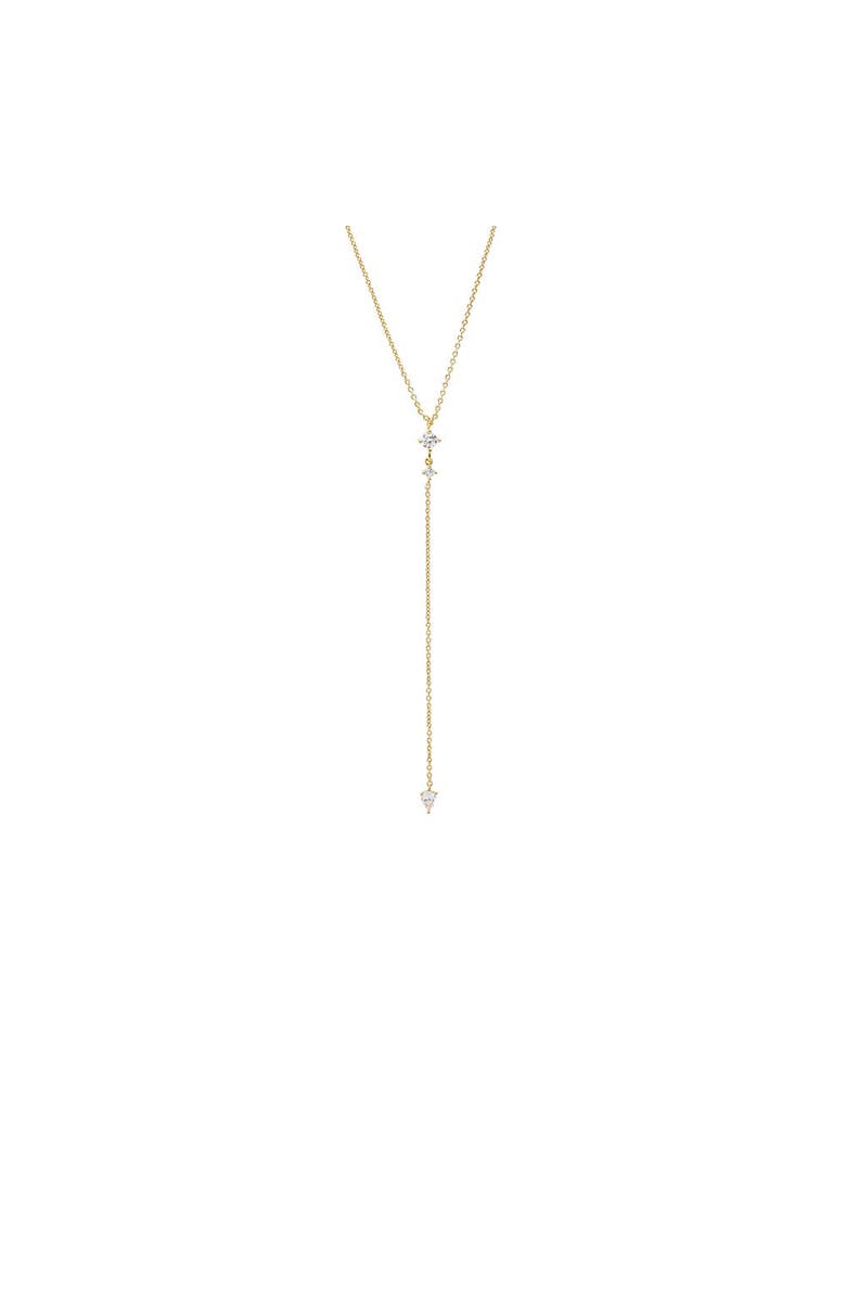 BY ADINA EDEN CZ Double Flower Cluster Drop Lariat, Main, color, Gold