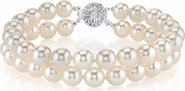 The Pearl Source Japanese Akoya Double Pearl Bracelet