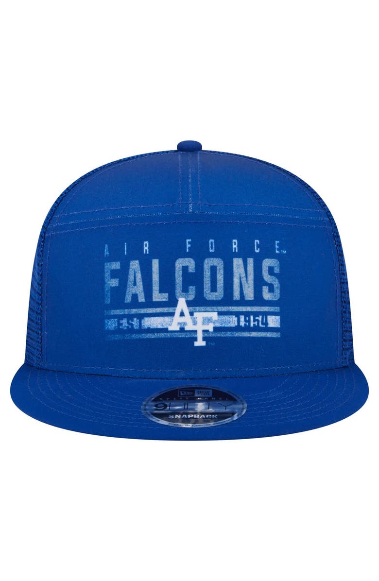 New Era Men's New Era Royal Air Force Falcons Split Panel 9FIFTY Snapback Trucker Hat, Alternate, color, Royal