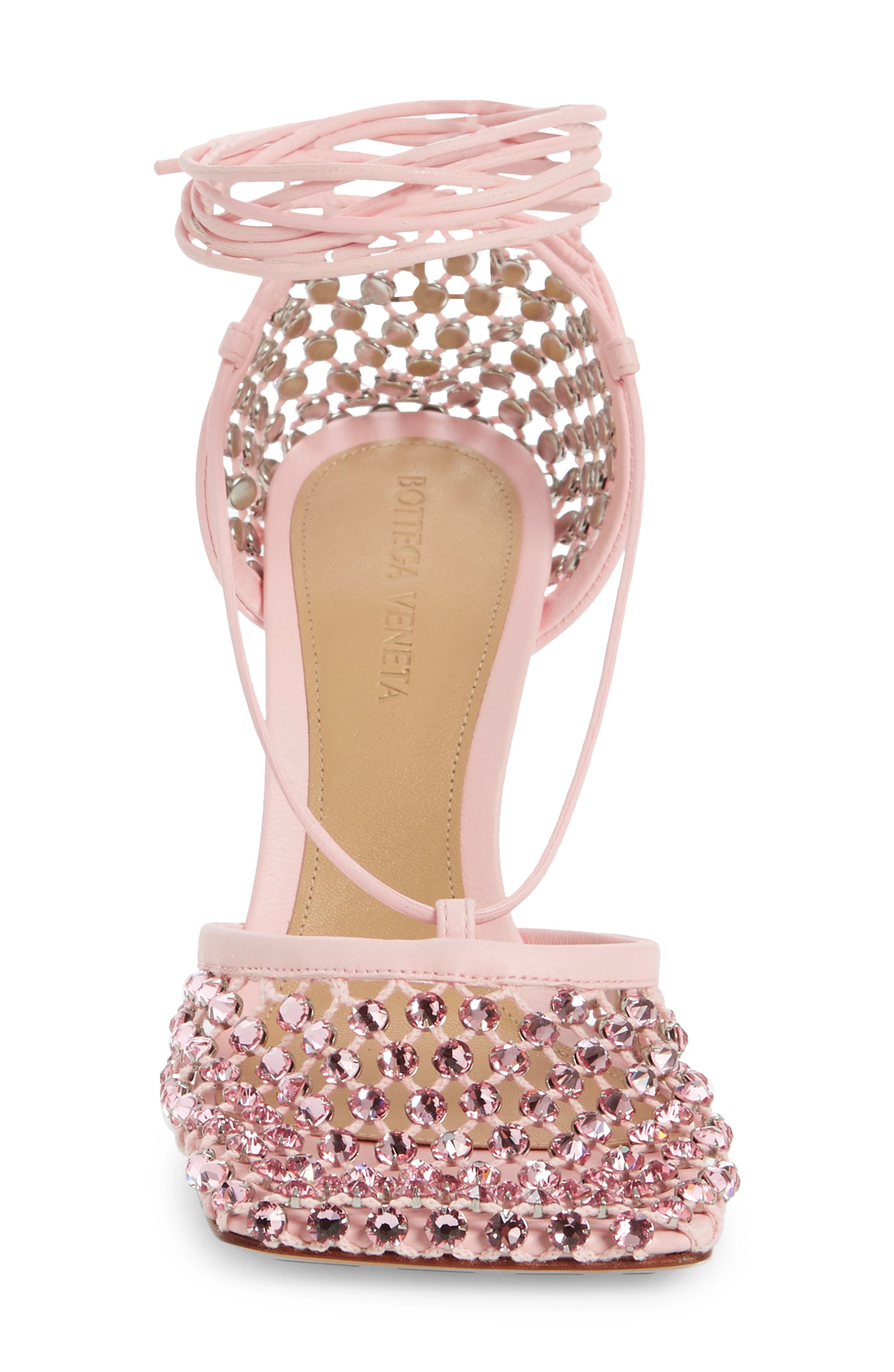 Sparkle Ankle Wrap Square Toe Pump, Alternate, color, CAMELLIA-CR