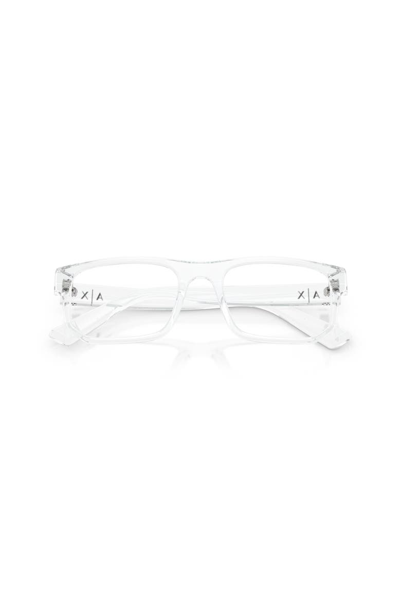 54mm Rectangle optical glasses, Alternate, color, Transparent