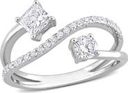 Julianna B. Lab-Grown Diamond 2-Stone Bypass Ring 14k
