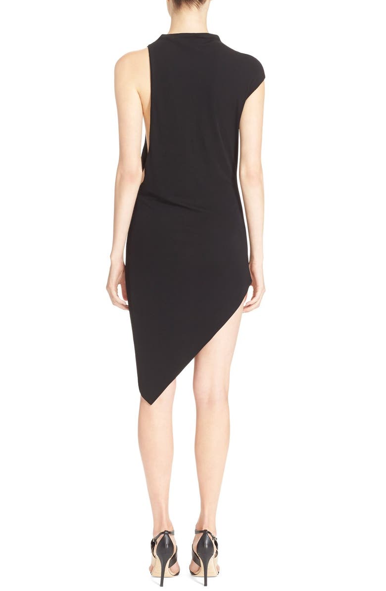 Anthony Vaccarello Cutout Asymmetrical Dress, Alternate, color, 