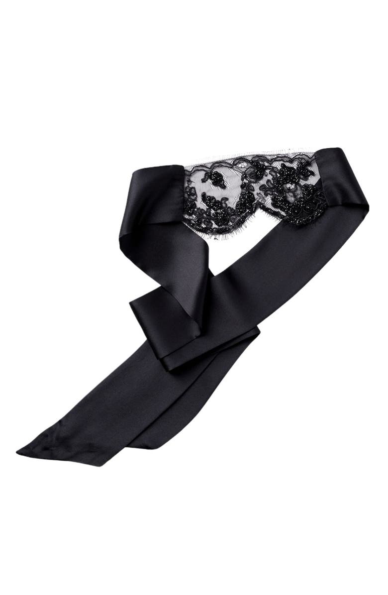 Kiki de Montparnasse Lace Beaded Blindfold, Main, color, 