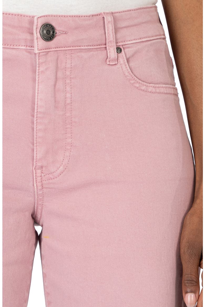 High Waist Ankle Wide Leg Jeans, Alternate, color, LILAC