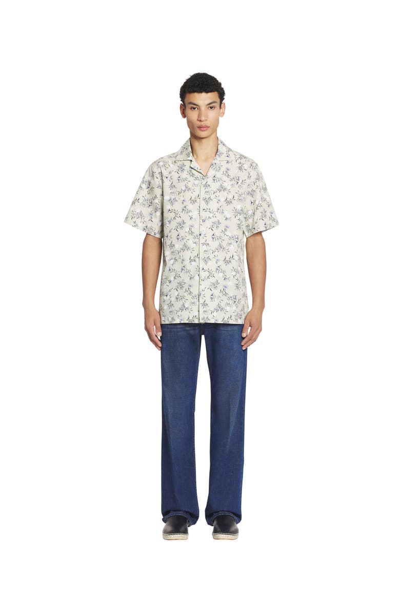 Lanvin Marguerite Printed Cotton Shirt, Alternate, color,