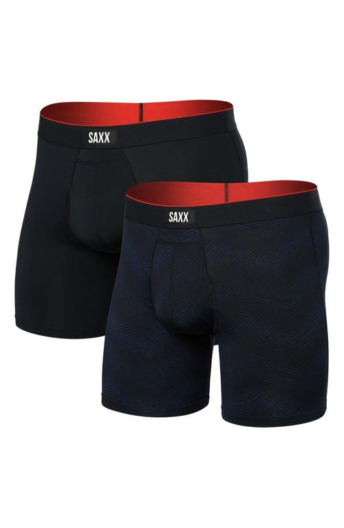 Saxx Assorted 2-pack Multi-sport Mesh Boxer Briefs In Blue