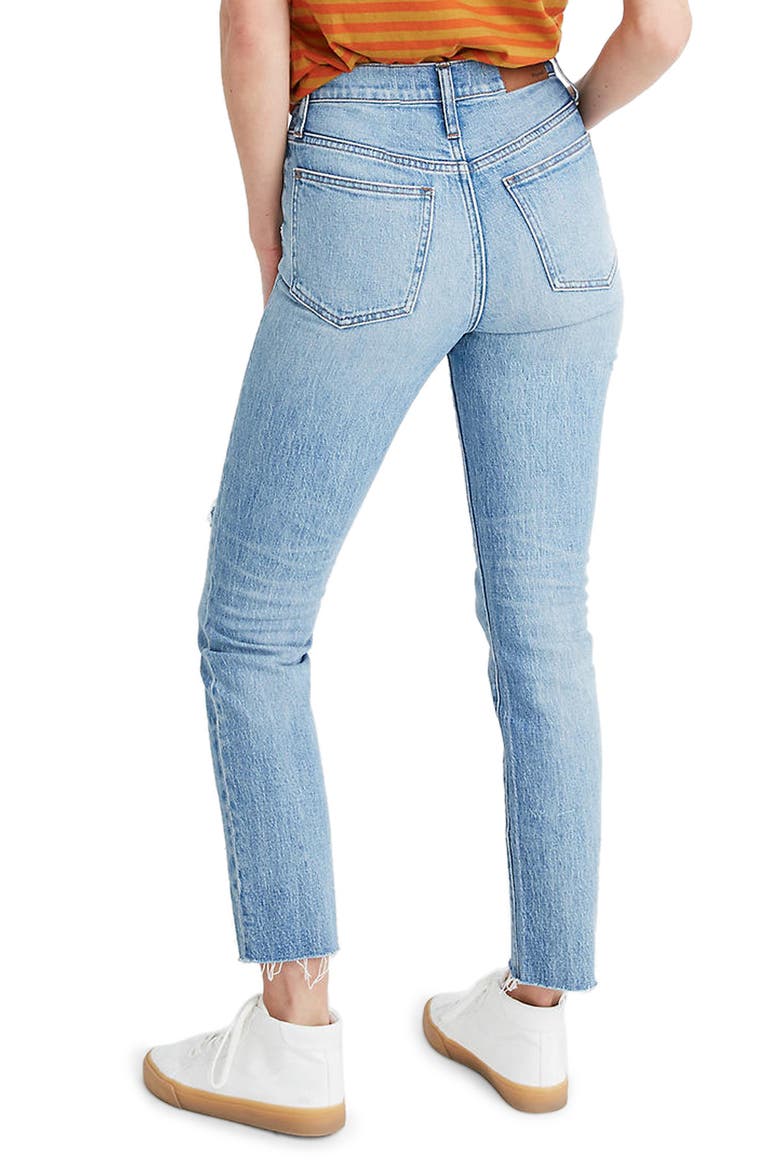 The Perfect Vintage Crop High Waist Jeans, Alternate, color, ROSABELLE
