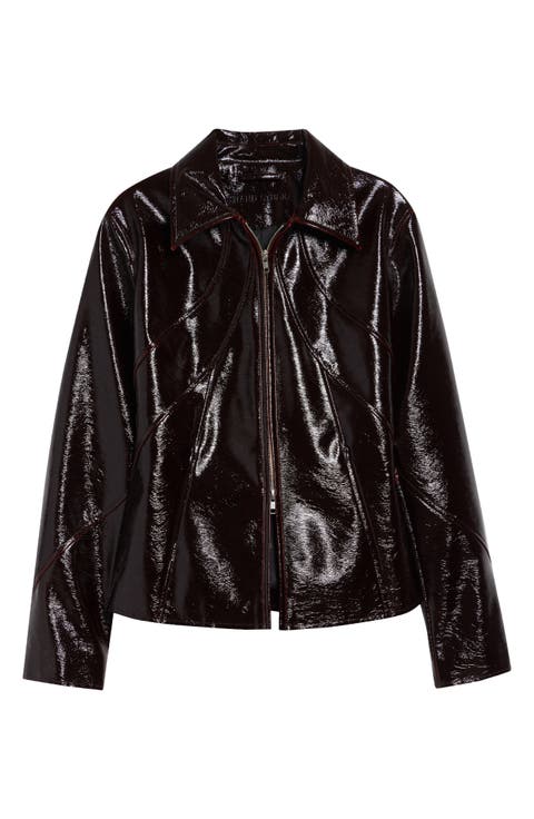 Filipa Glossed Zip Jacket