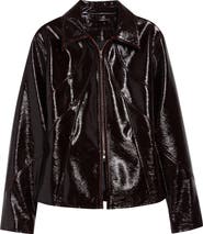 Stand Studio Filipa Glossed Zip Jacket