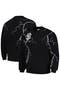 Men's PLEASURES  Black San Francisco Giants Lightning Crewneck Pullover Sweatshirt