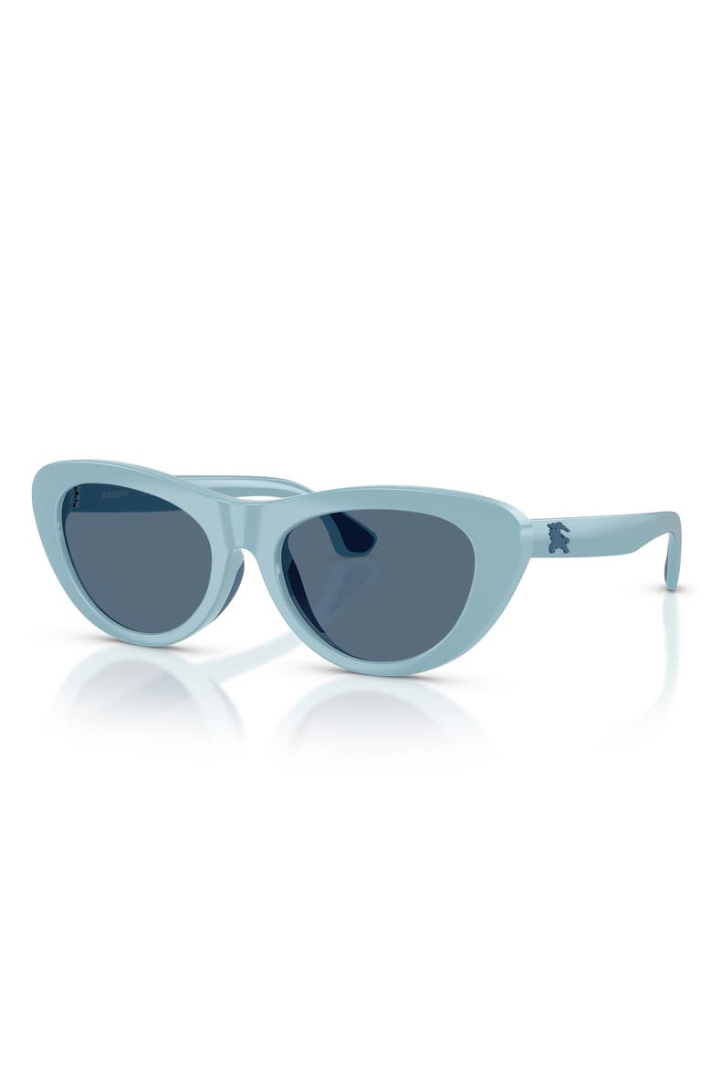 Burberry Kids' 49mm Small Cat Eye Sunglasses, Alternate, color, Light Blue / Dark Blue