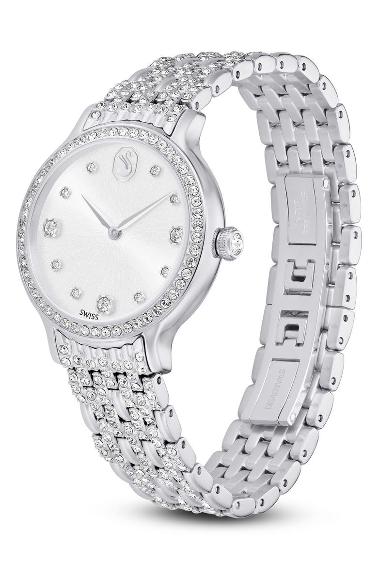Swarovski Imber Bracelet Watch, 31mm, Alternate, color, Silver
