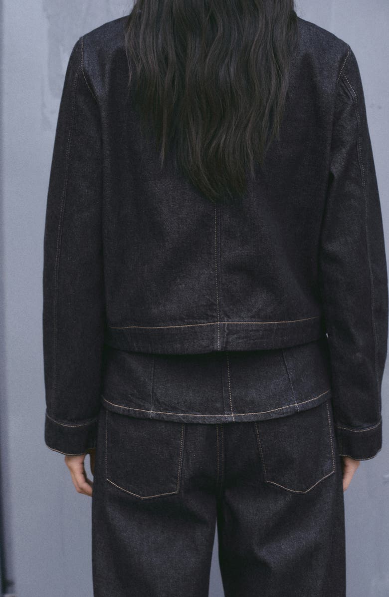 MANGO Cazadora Clemence Jacket, Alternate, color, Open Blue