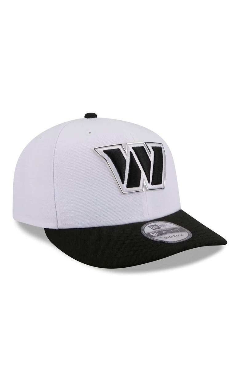 New Era Men's New Era  White/Black Washington Commanders 2026 NFL Draft Pre-Curved 9FIFTY Snapback Hat, Alternate, color, White