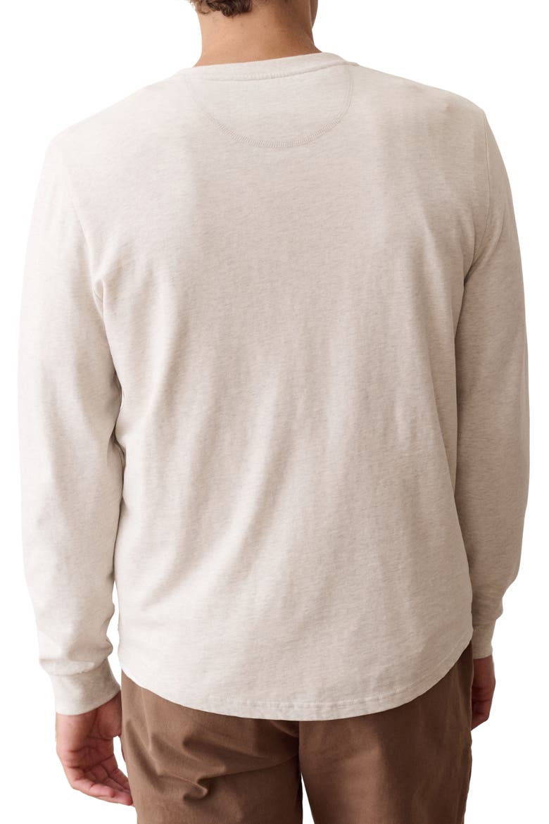 Luxe Jersey Henley, Alternate, color, OATMEAL HEATHER