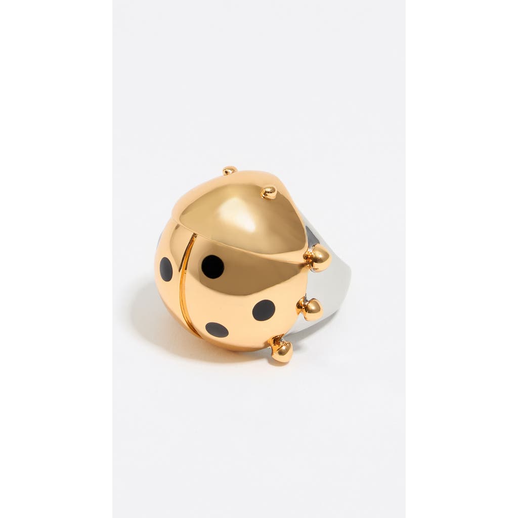 Bimba Y Lola Two-tone Ladybug Ring In Gold