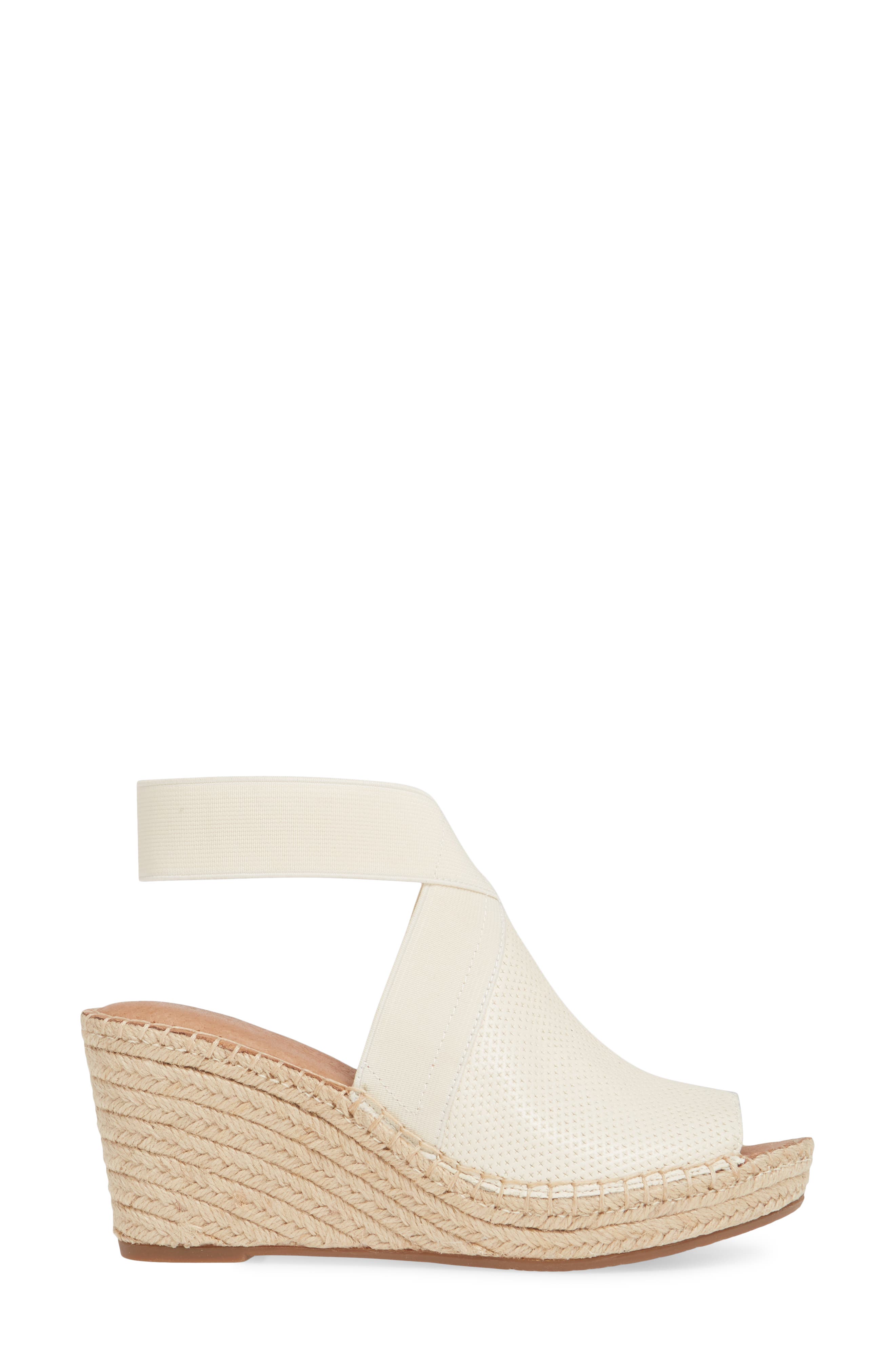 Signature Colleen Espadrille Wedge, Alternate, color, WHITE LEATHER