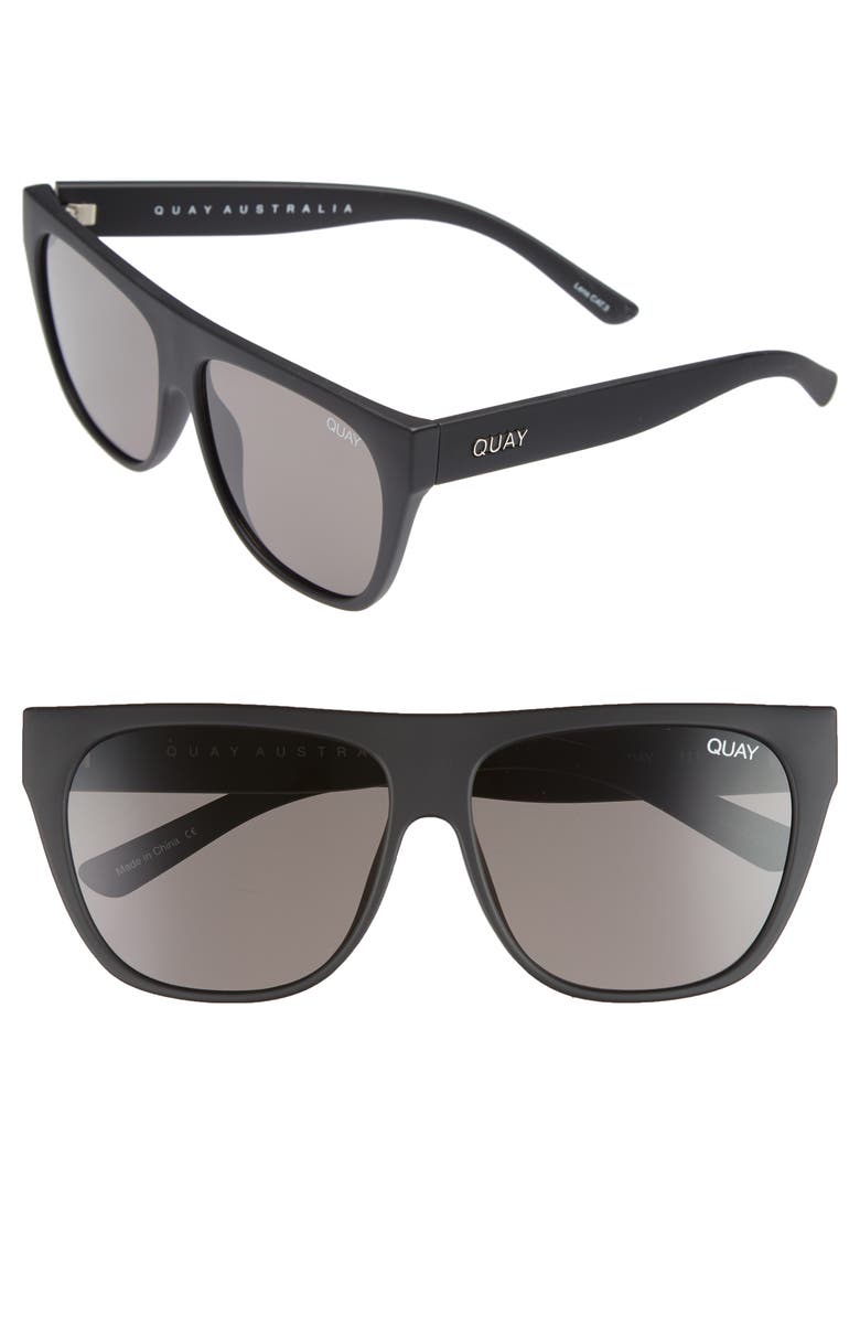 QUAY Australia Drama by Day 55mm Square Sunglasses, Main, color,