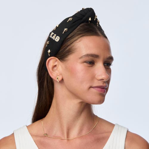 Lele Sadoughi Kappa Alpha Theta Stud Earrings In Gold