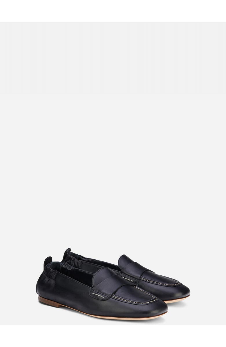 AGL Mara Pure Leather Moccasin, Alternate, color, Black Nappa