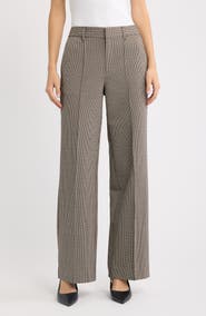 rag & bone Farrah Ponte Jacquard Wide Leg Trousers
