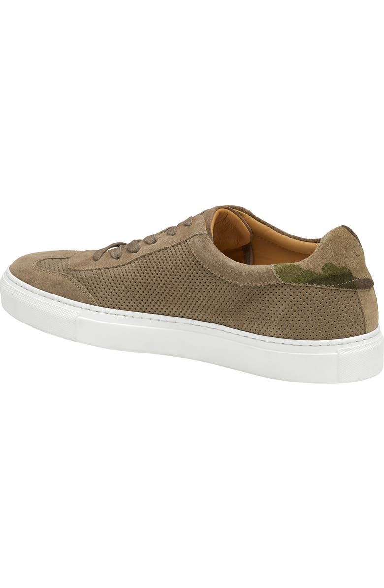 JOHNSTON & MURPHY COLLECTION Jake Perforated Sneaker, Alternate, color, Taupe Italian Suede