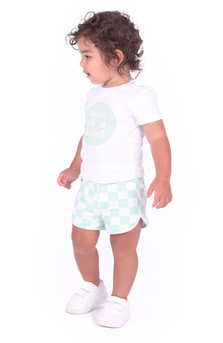 dot australia One of a Kind T-Shirt & Shorts Set, Alternate, color, Green