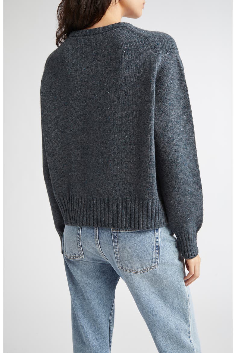 Relaxed Fit Cashmere Donegal Sweater, Alternate, color, STORM DONEGAL