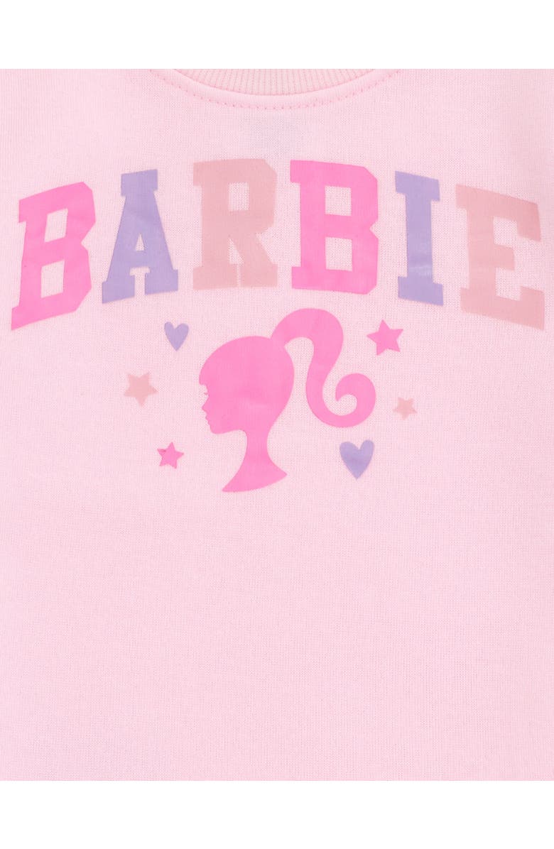 Barbie Faux Fur Pullover Sweatshirt, Alternate, color, Pastel Pink