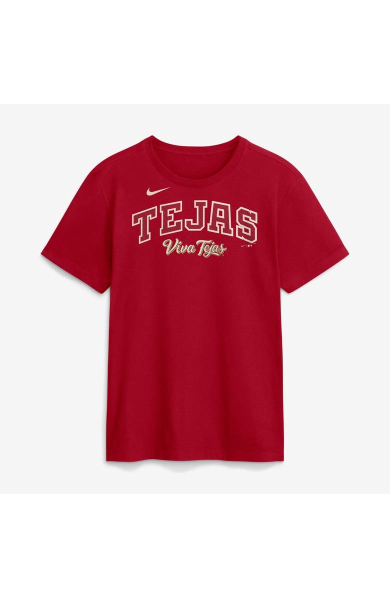 Nike Men's Nike Red Texas Rangers 2026 City Connect Wordmark T-Shirt, Main, color, Red