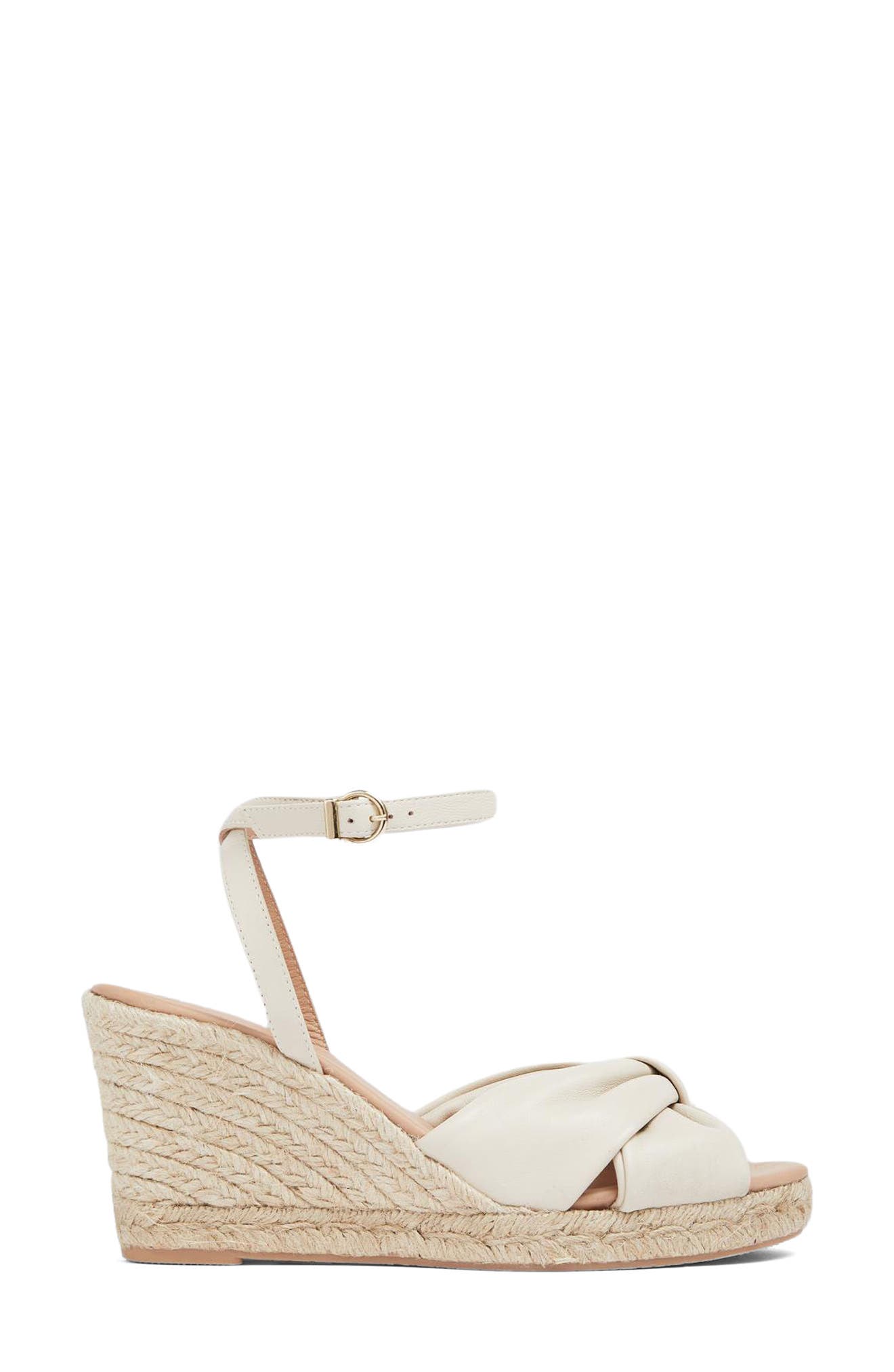 LK Bennett Angela Espadrille Wedge Sandal, Alternate, color, Ecru