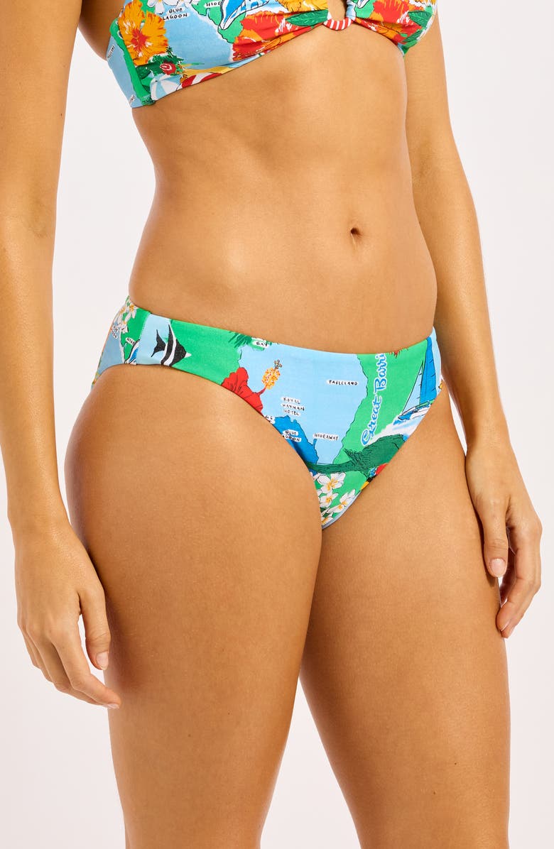 Seafolly Hipster Bikini Bottoms, Alternate, color, Powder Blue