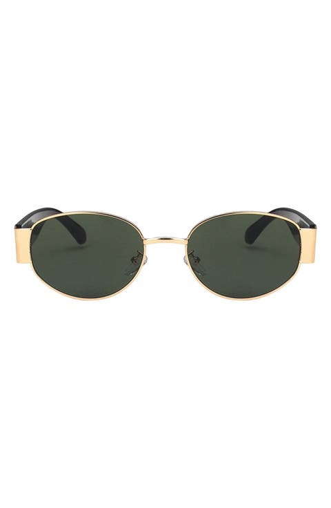 Elliot 57mm Polarized Oval Sunglasses