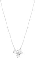 SHYMI Cubic Zirconia 3-Stone Pendant Necklace