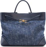 Bottega Veneta Large Andiamo Bouclé & Leather Tote