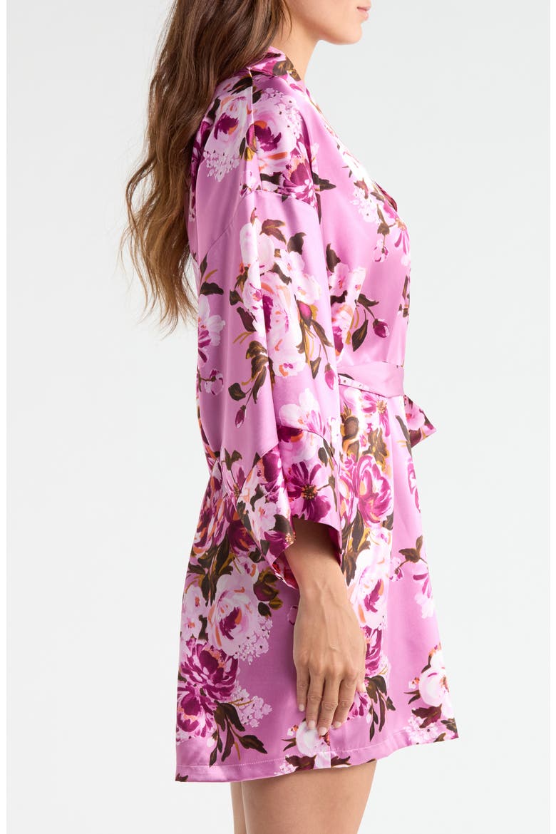 Marina Floral Wrap Robe, Alternate, color, MULBERRY