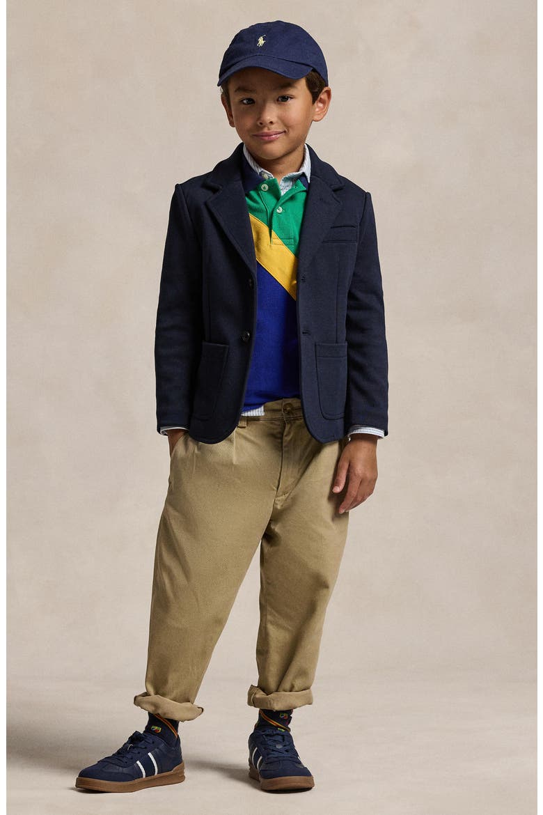 Kids' Double Knit Blazer, Alternate, color, AVIATR NVY