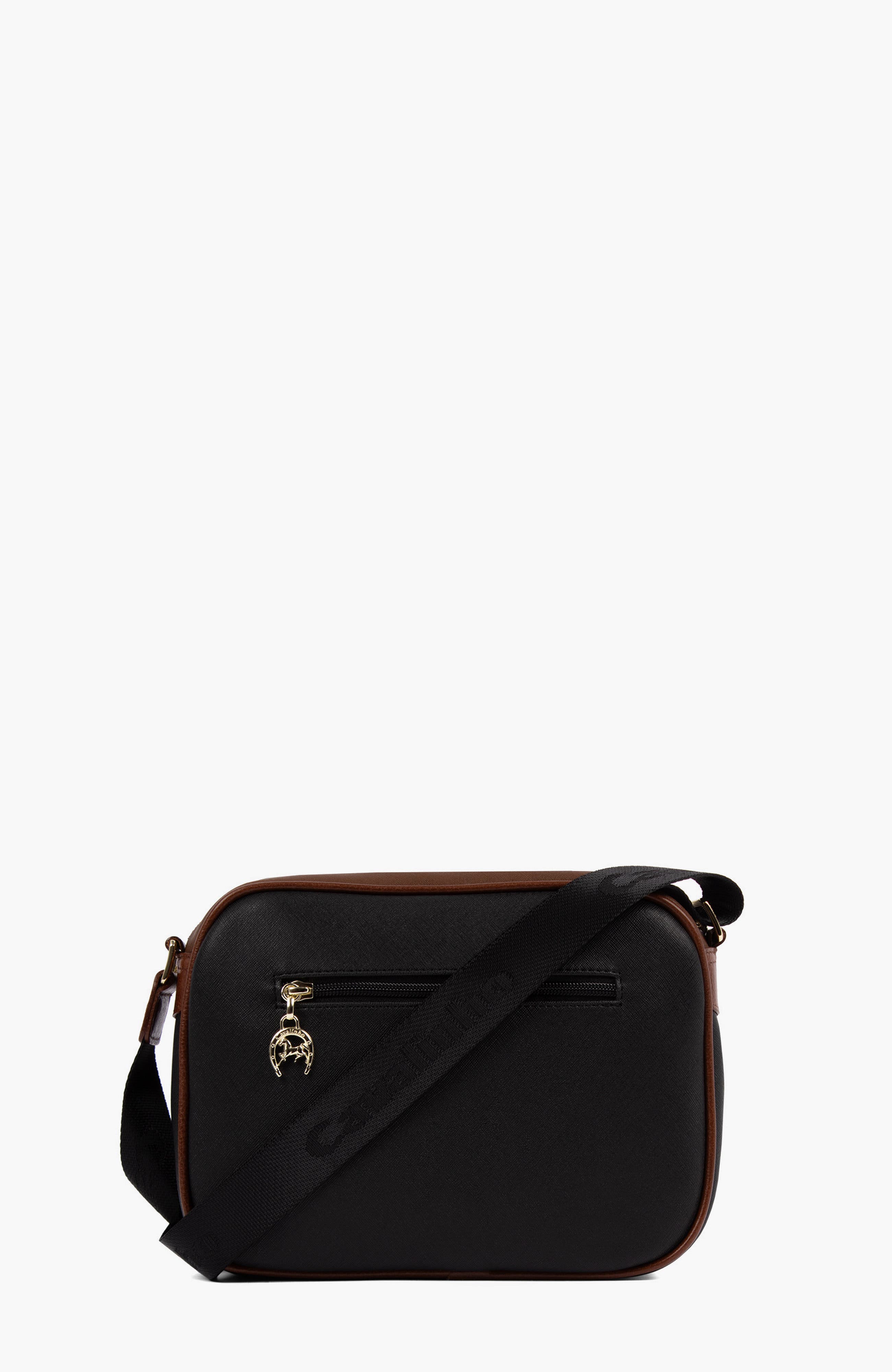 Poesie 190 Crossbody Bag, Alternate, color, Black / Camel Brown / White