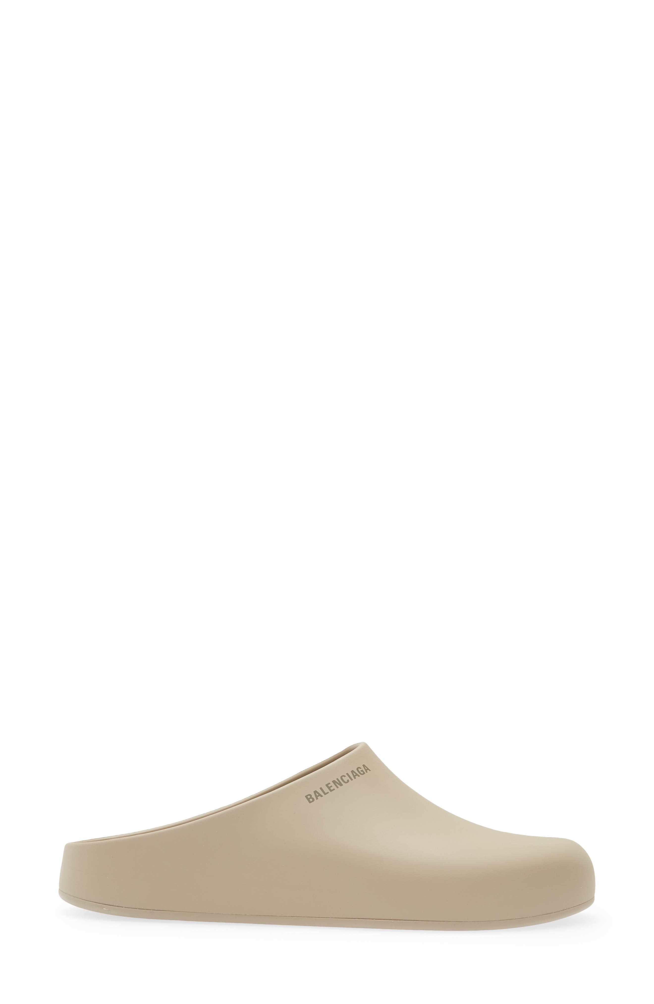 Logo Pool Closed Clog, Alternate, color, BEIGE/ DARK BEIGE