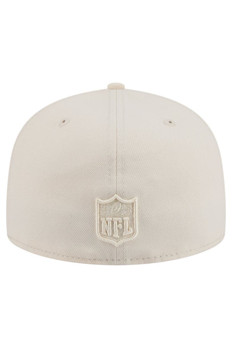 Men's New Era Cream Pittsburgh Steelers Color Pack 59FIFTY Fitted Hat, Alternate, color, Cream