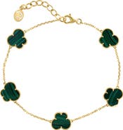 EFFY Malachite Floral Bracelet
