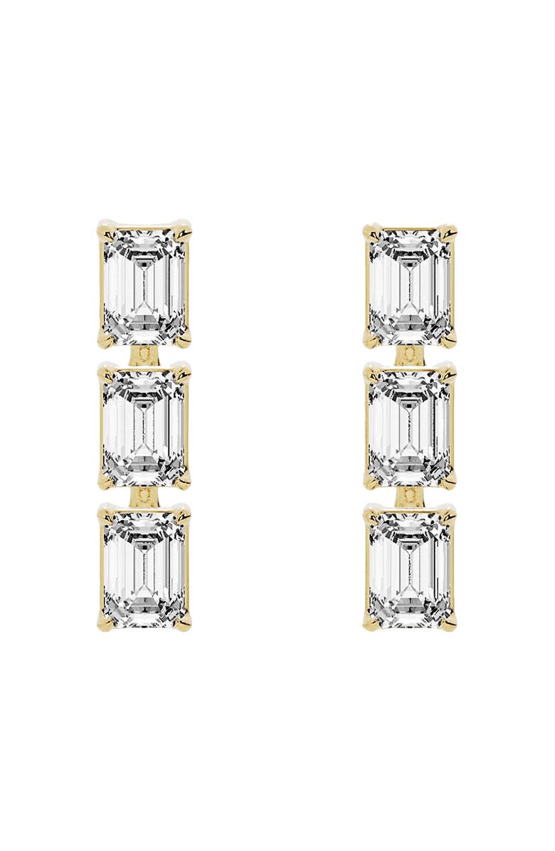 Jennifer Fisher 18K Gold Lab Created Diamond Drop Earrings - 1.44 ctw, Main, color, 18K Yellow Gold