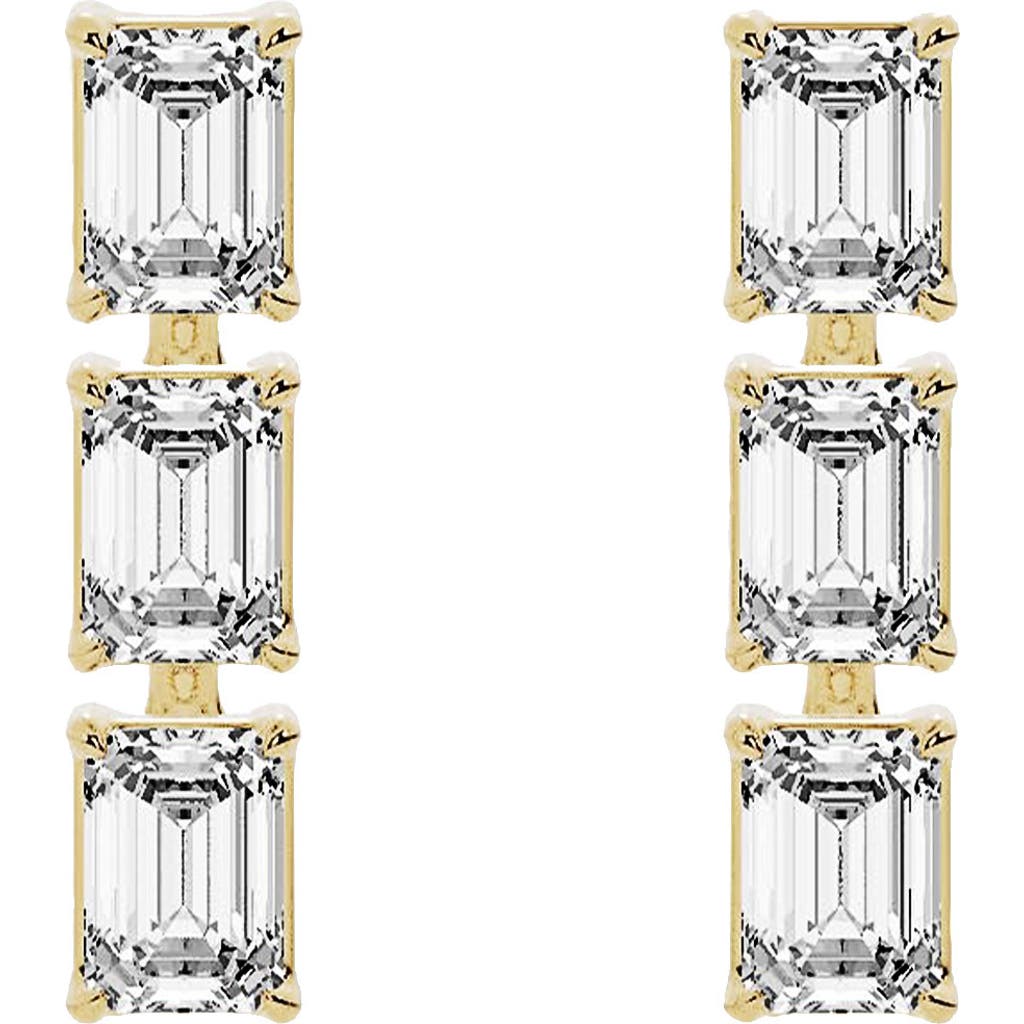 Jennifer Fisher 18K Gold Lab Created Diamond Drop Earrings - 1.44 ctw in 18K Yellow Gold  product