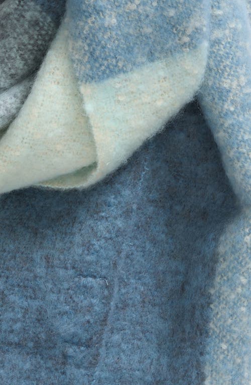 Nordstrom Plaid Brushed Fringed Scarf